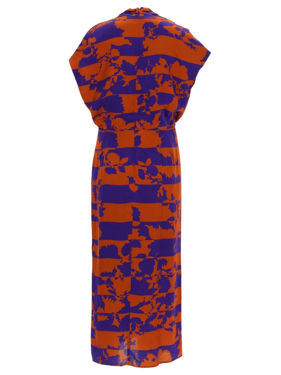 Dries Van Noten Women's Dress Dilian Multicolor