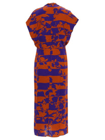 Dries Van Noten Women's Dress Dilian Multicolor