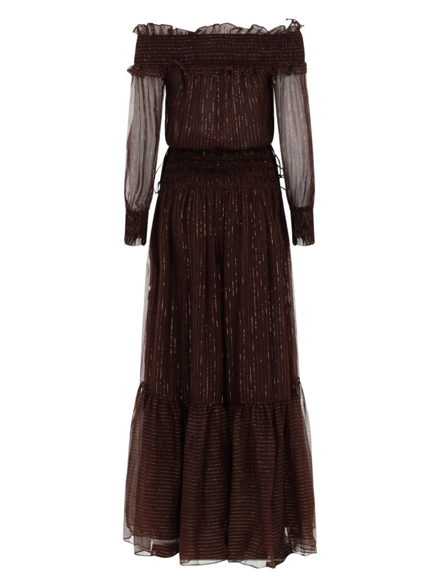 self-portrait Women's Dress Brown