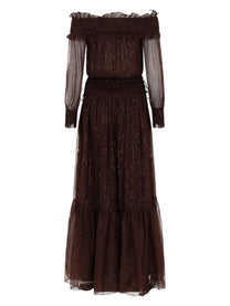 self-portrait Women's Dress Brown