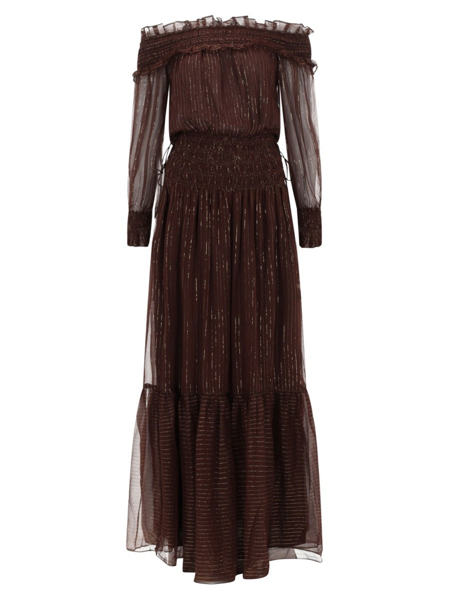 self-portrait Women's Dress Brown