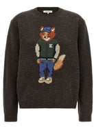 Maison Kitsuné Dressed Fox Sweater Brown