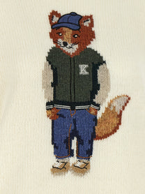 Maison Kitsuné Dressed Fox Sweater White