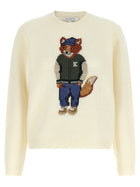 Maison Kitsuné Dressed Fox Sweater White