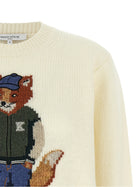Maison Kitsuné Dressed Fox Sweater White