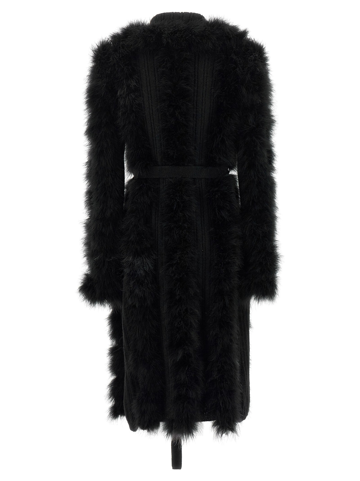 The Attico Dressing Gown Coat Black