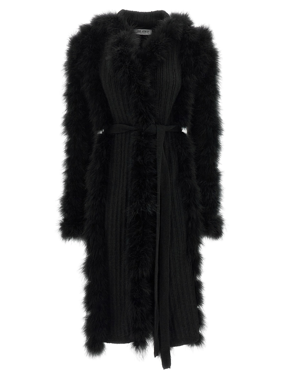 The Attico Dressing Gown Coat Black