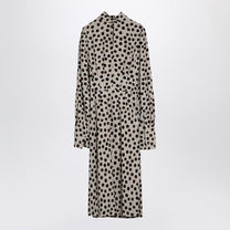 Dries Van Noten - Dries Van Noten Écru polka dot dress with bow - Women’s Clothing