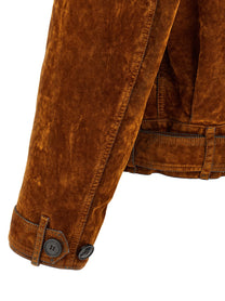 DRIES VAN NOTEN - DRIES VAN NOTEN - Velvet biker jacket - Men’s Outerwear