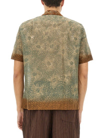 Dries Van Noten Men's Boxy Fit Shirt Multicolor, view 3
