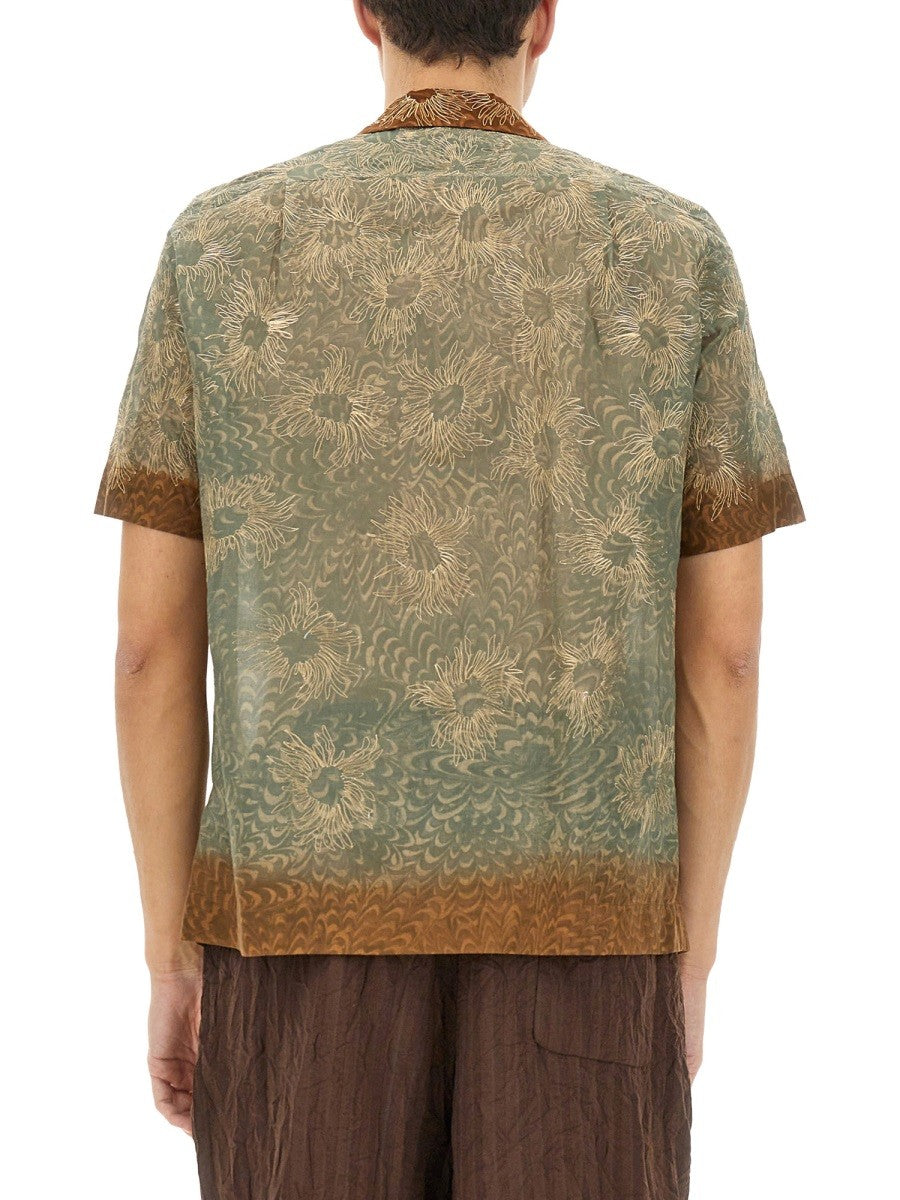 Dries Van Noten Men's Boxy Fit Shirt Multicolor, view 3