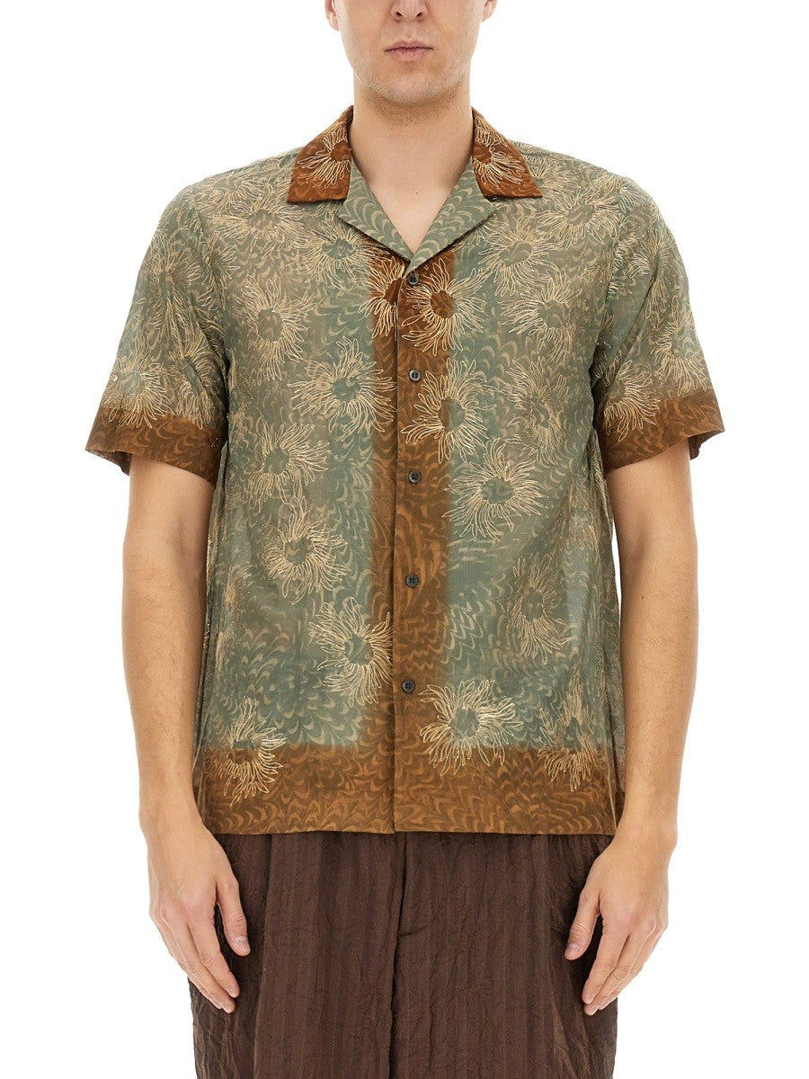Dries Van Noten Men's Boxy Fit Shirt Multicolor