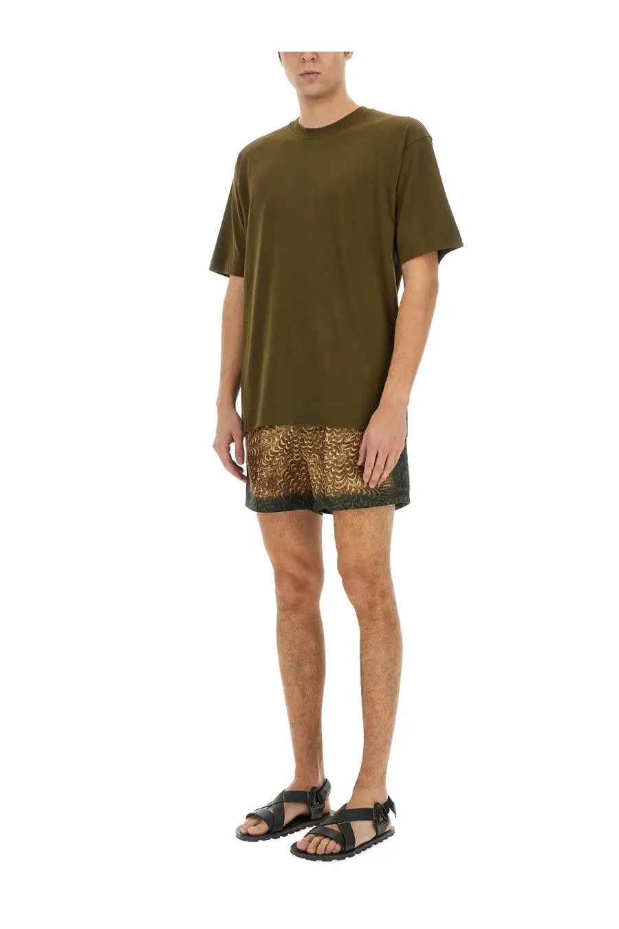 Dries Van Noten Men's Cotton Shirt Brown, view 2