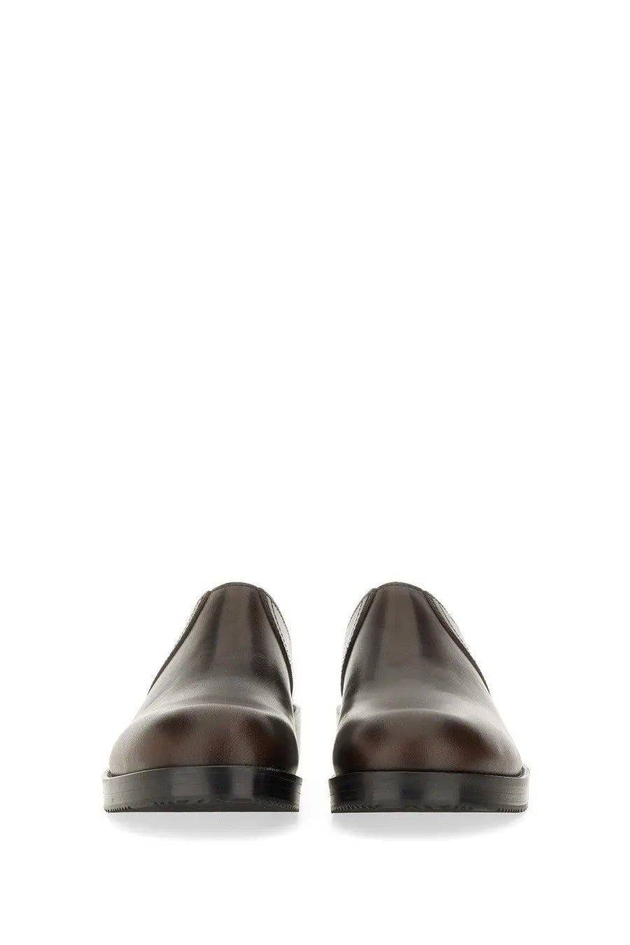 Dries Van Noten Men's Leather Clogs Brown, view 4