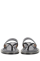 Dries Van Noten Men's Leather Sandal Black, view 6