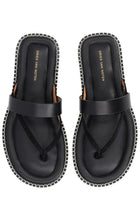 Dries Van Noten Men's Leather Sandal Black, view 5