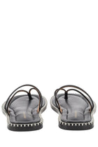 Dries Van Noten Men's Leather Sandal Black, view 3