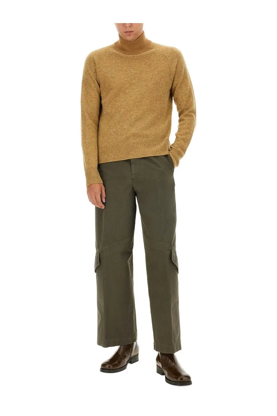 Dries Van Noten Men's Mutated Shirt Beige, view 2