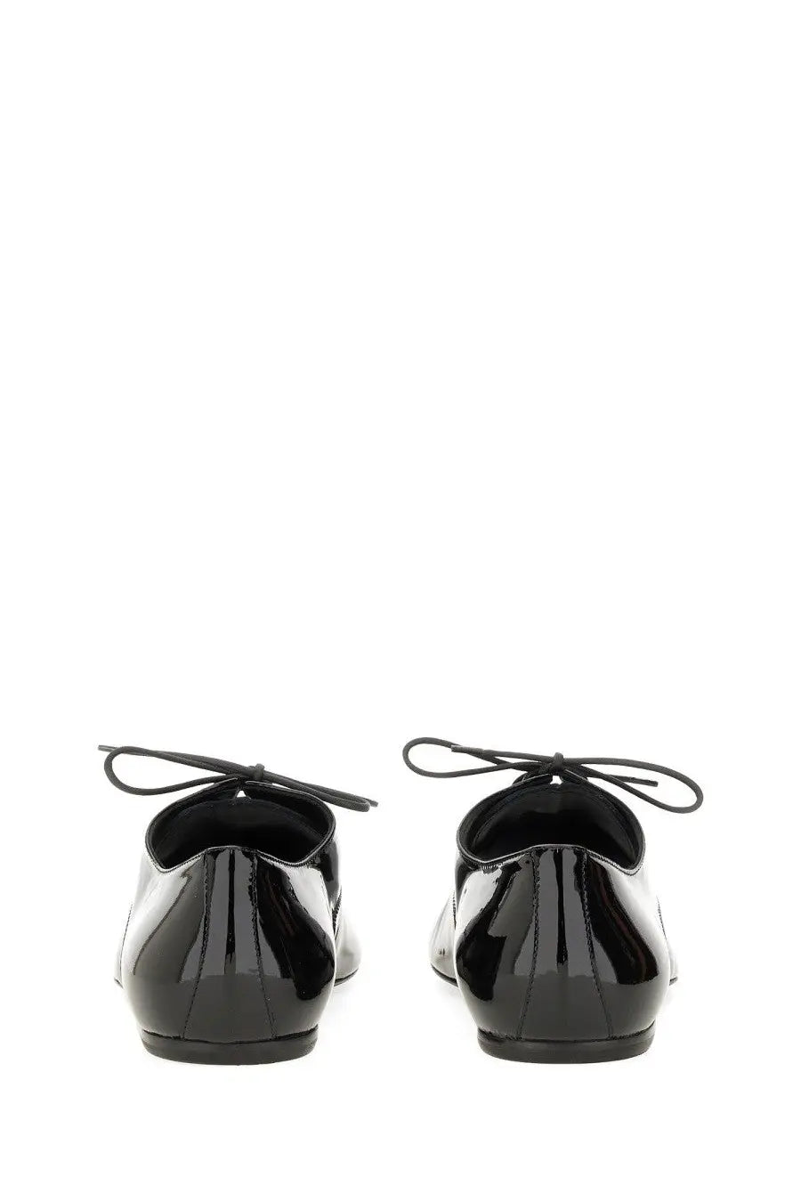 Dries Van Noten Men's Shiny Leather Lace up Shoe Black