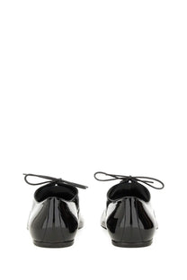 Dries Van Noten Men's Shiny Leather Lace up Shoe Black
