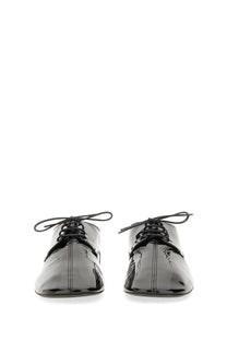 Dries Van Noten Men's Shiny Leather Lace up Shoe Black