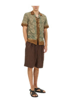 Dries Van Noten Men's Short Pleated Brown, view 2