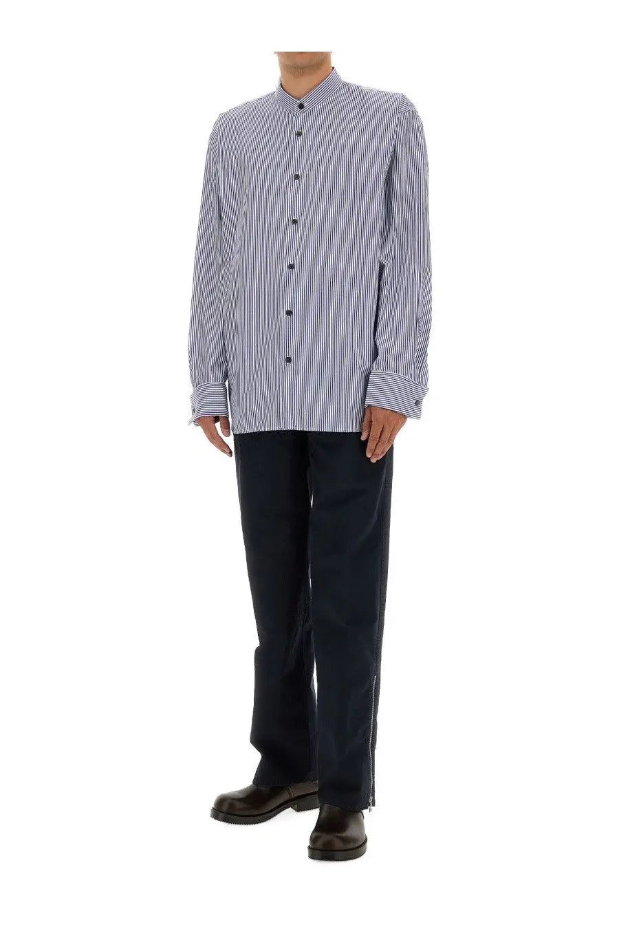 Dries Van Noten Men's Striped Shirt Multicolor, view 2