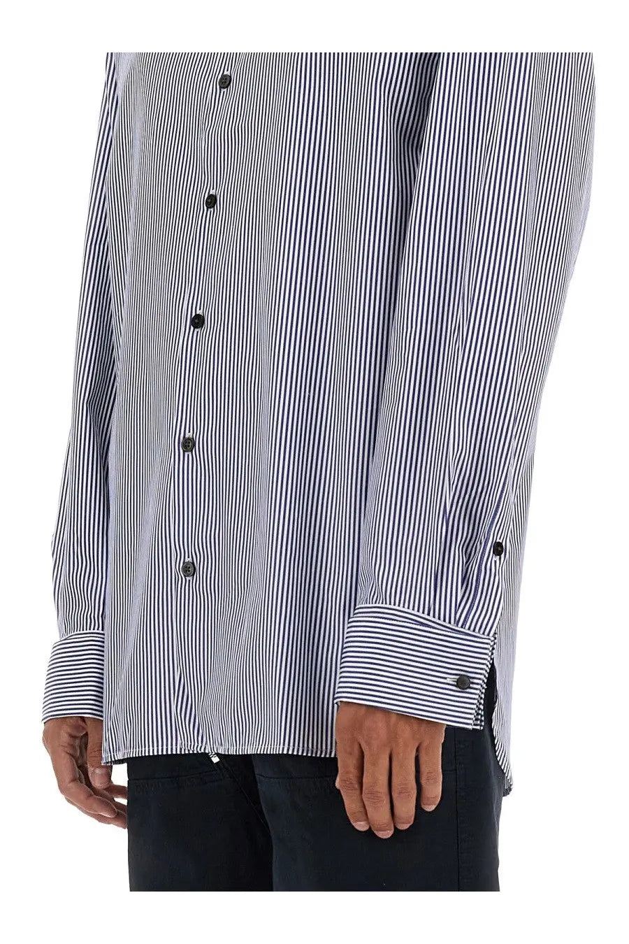 Dries Van Noten Men's Striped Shirt Multicolor, view 4