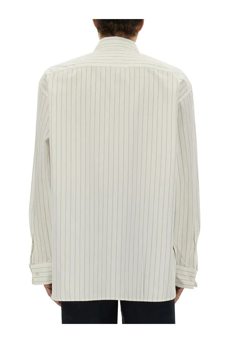 Dries Van Noten Men's Striped Shirt White, view 3