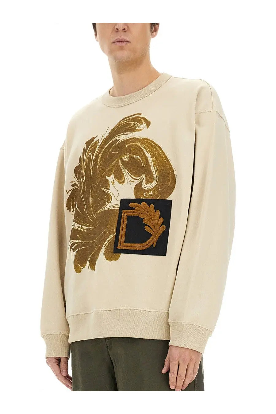 Dries Van Noten Men's Sweatshirt Beige, view 4