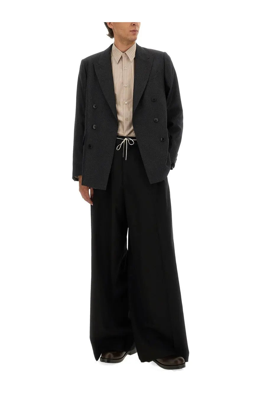 Dries Van Noten Men's Wool Jacket Grey, view 2
