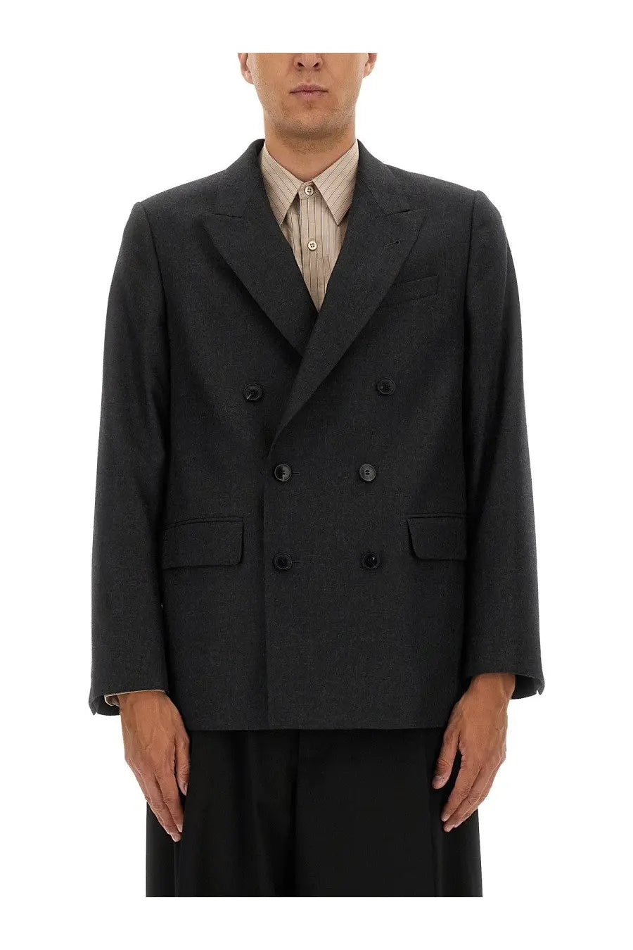 Dries Van Noten Men's Wool Jacket Grey