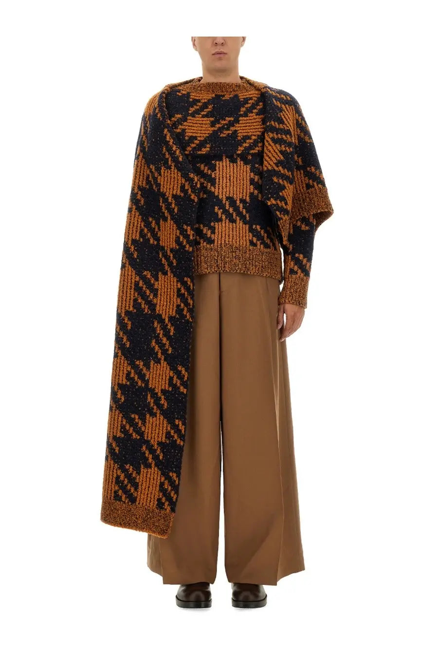 Dries Van Noten Men's Wool Scarf Multicolor