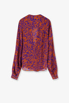 Dries Van Noten Women's Camiel Cotton Shirt Orange, view 4