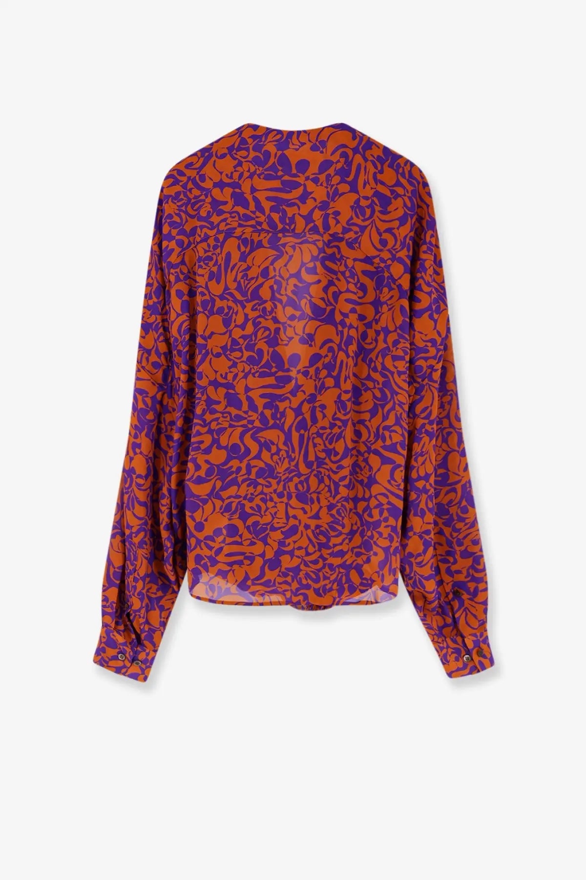 Dries Van Noten Women's Camiel Cotton Shirt Orange, view 4