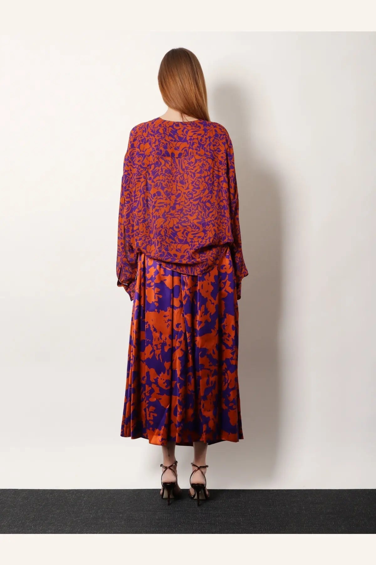 Dries Van Noten Women's Camiel Cotton Shirt Orange, view 3