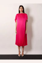 Dries Van Noten Women's Diria Silk Dress Pink, view 3