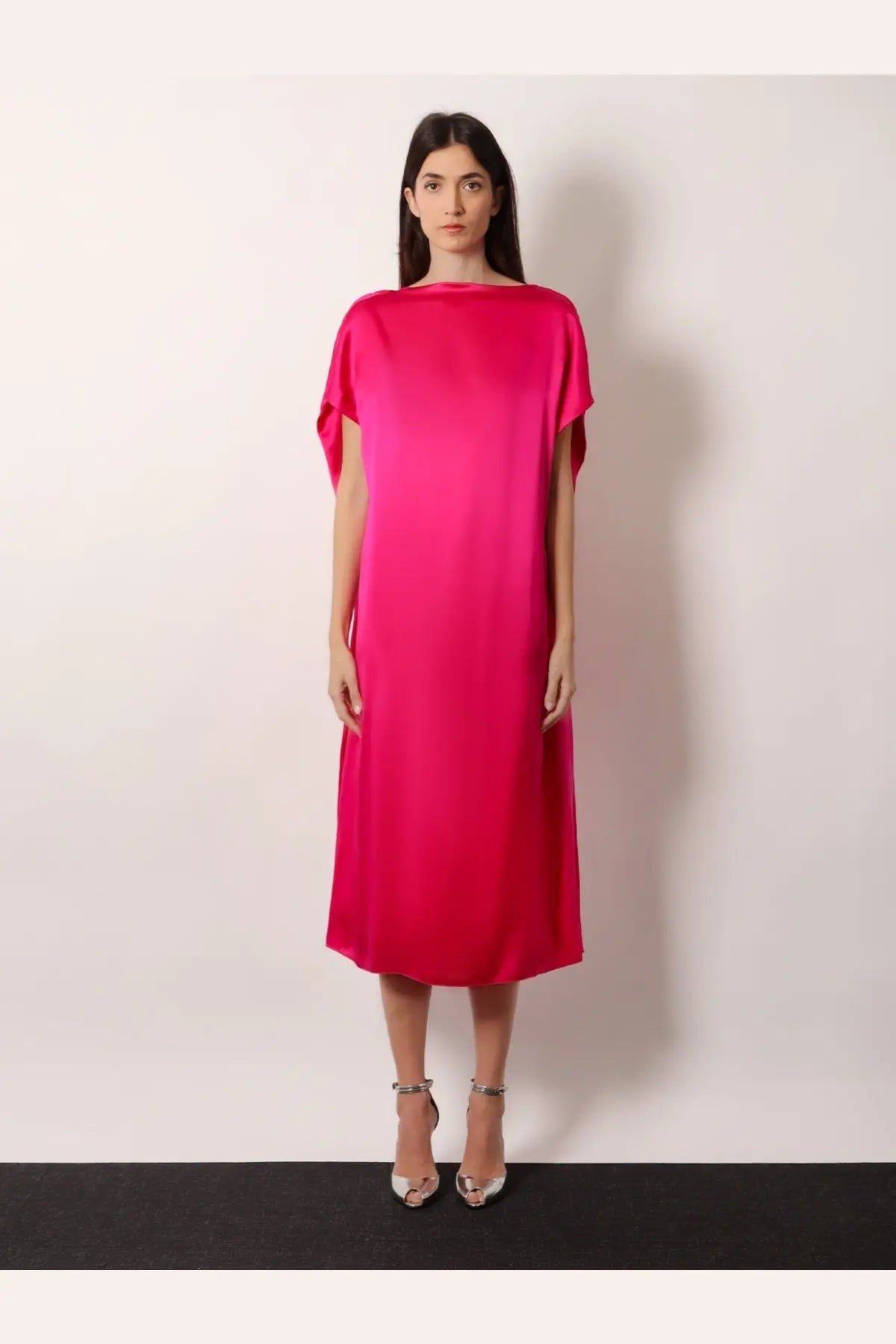 Dries Van Noten Women's Diria Silk Dress Pink, view 3