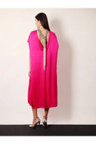 Dries Van Noten Women's Diria Silk Dress Pink, view 2