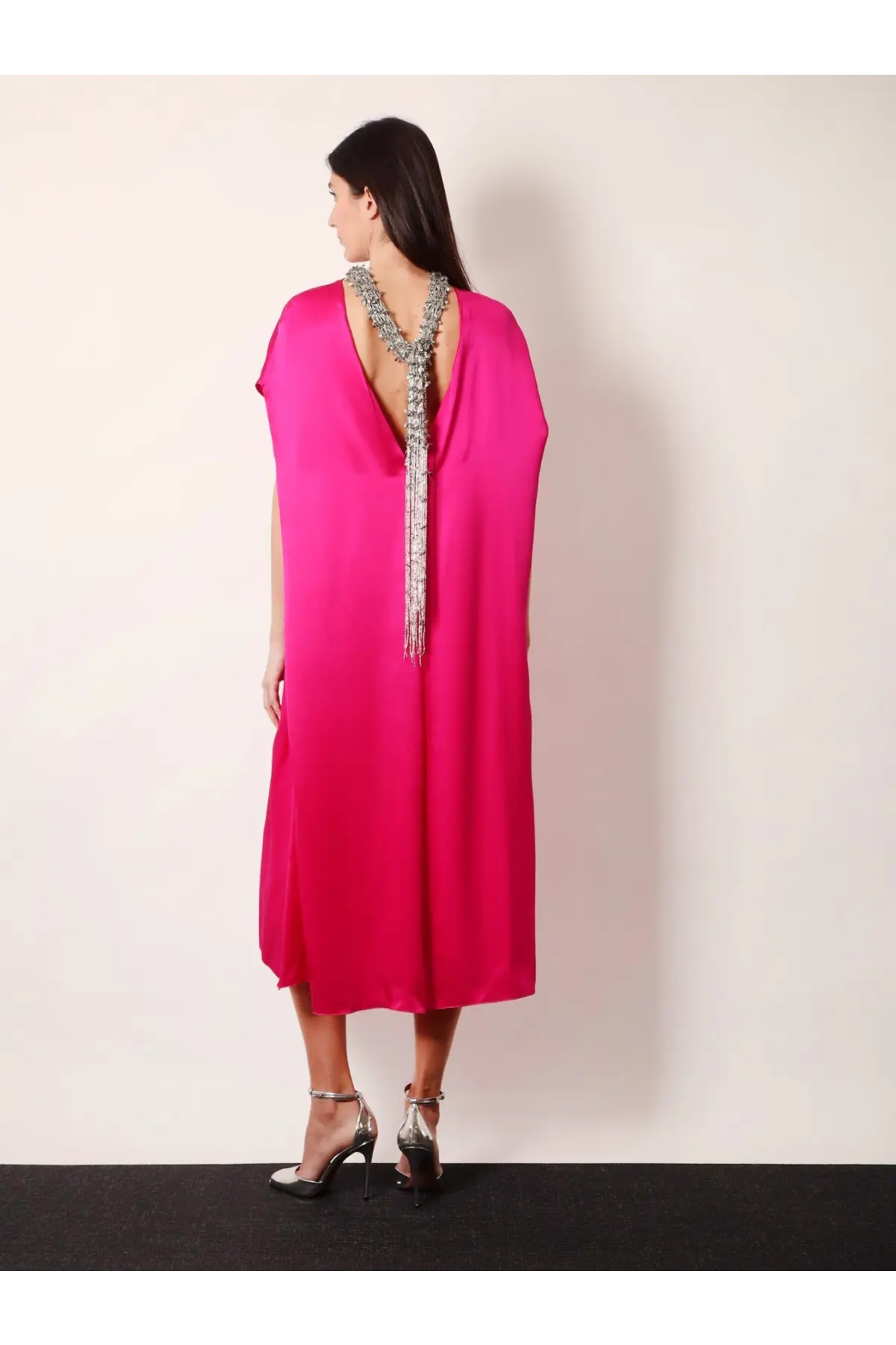 Dries Van Noten Women's Diria Silk Dress Pink, view 2