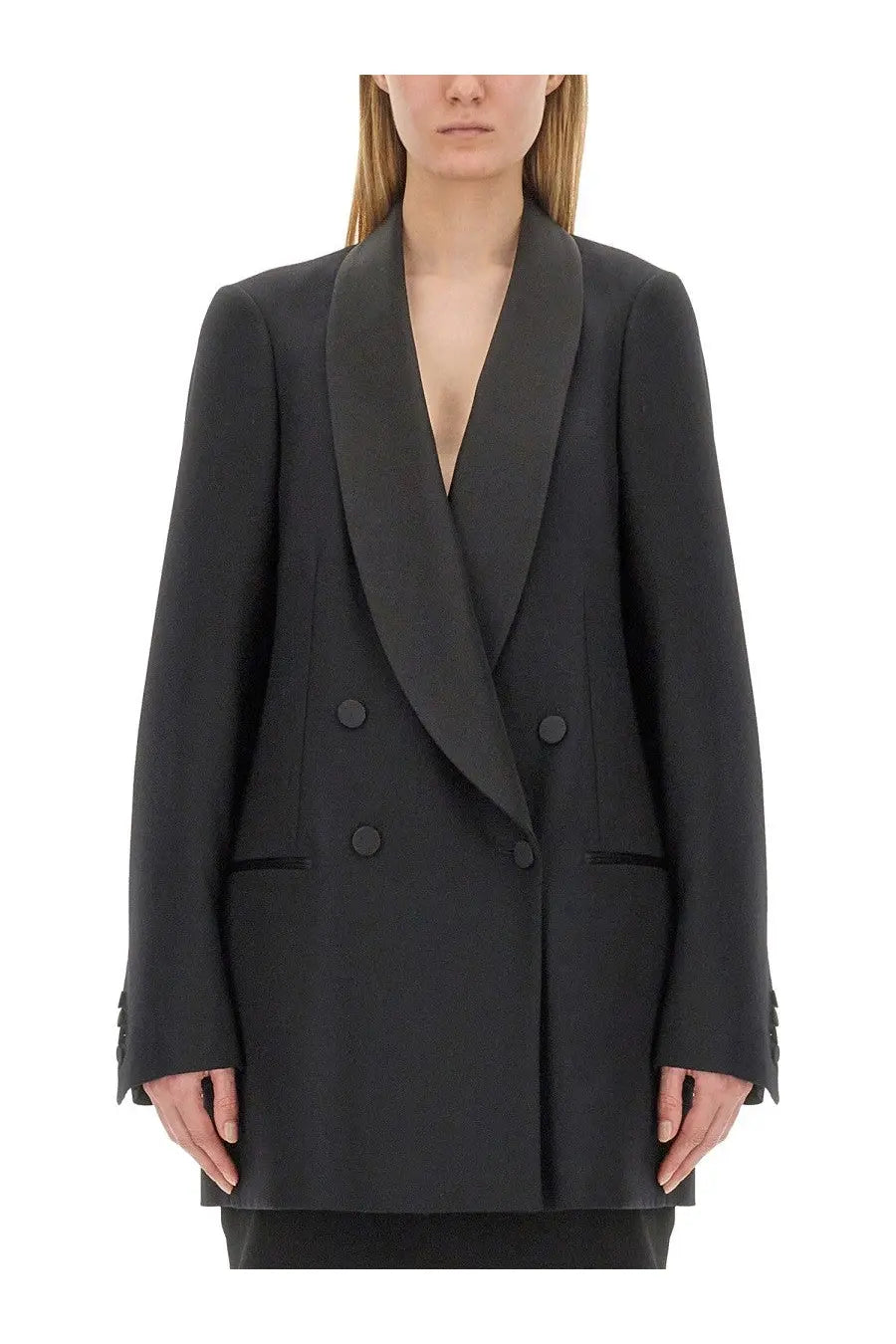 Dries Van Noten Women's Double Breasted Jacket Black