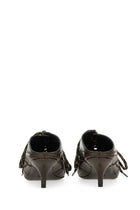 Dries Van Noten Women's Leather Slip on Mules Brown, view 3