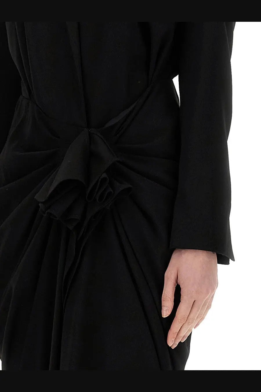Dries Van Noten Women's Midi Dress Black, view 4