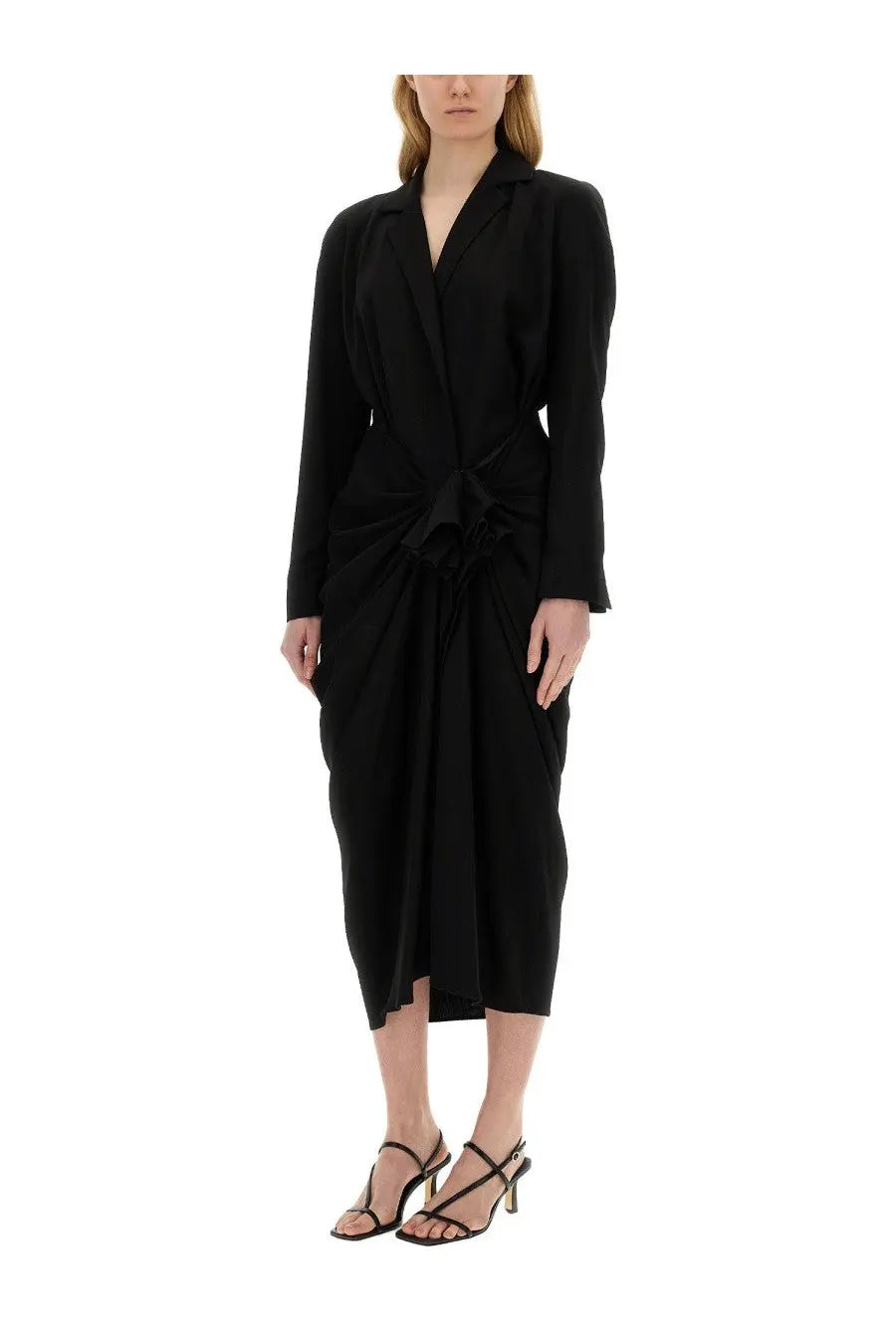 Dries Van Noten Women's Midi Dress Black, view 2