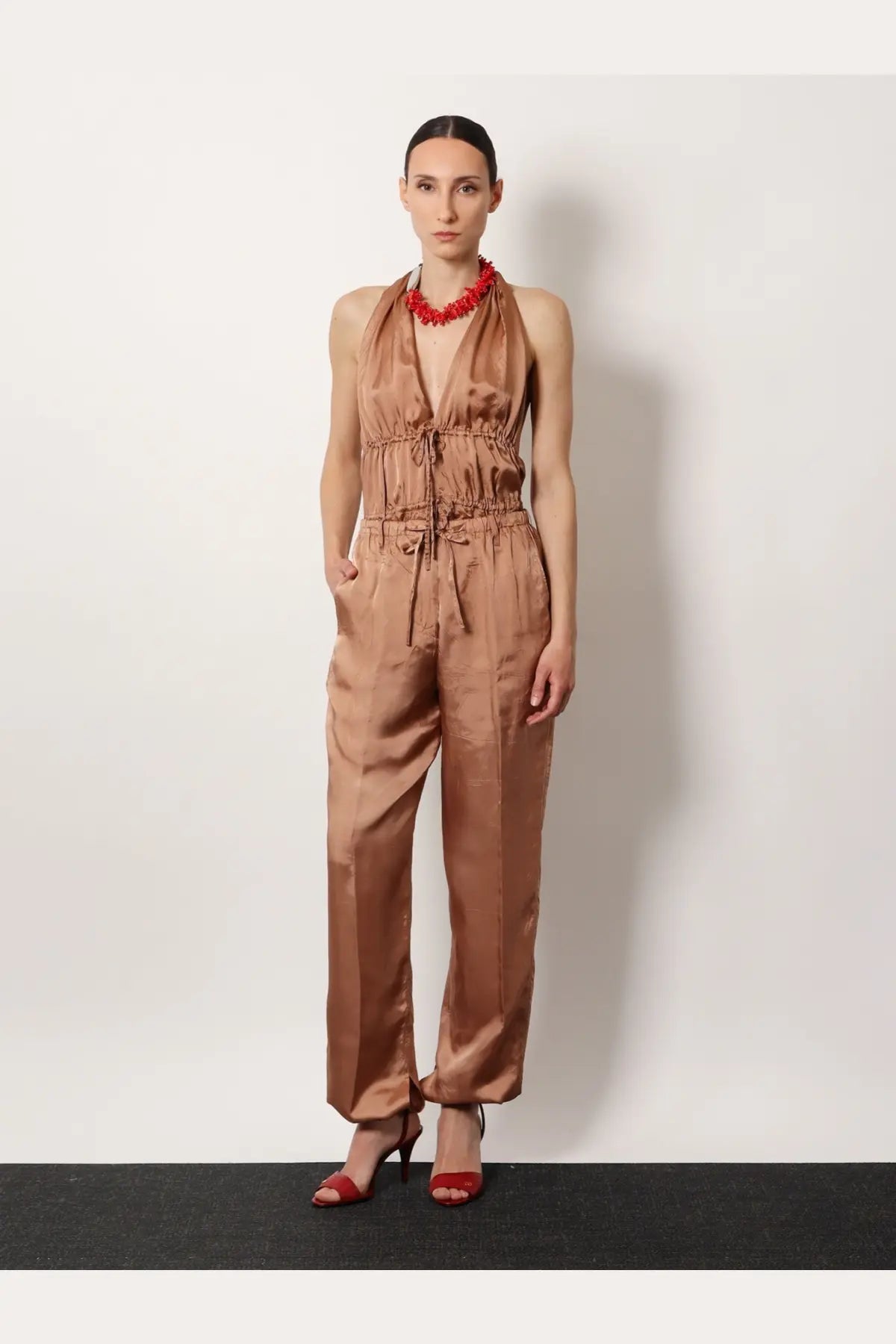 Dries Van Noten Women's Penra Viscose Trousers Grey, view 2