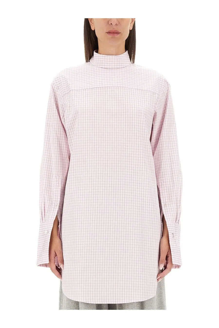 Dries Van Noten Women's Plaid Shirt Blue