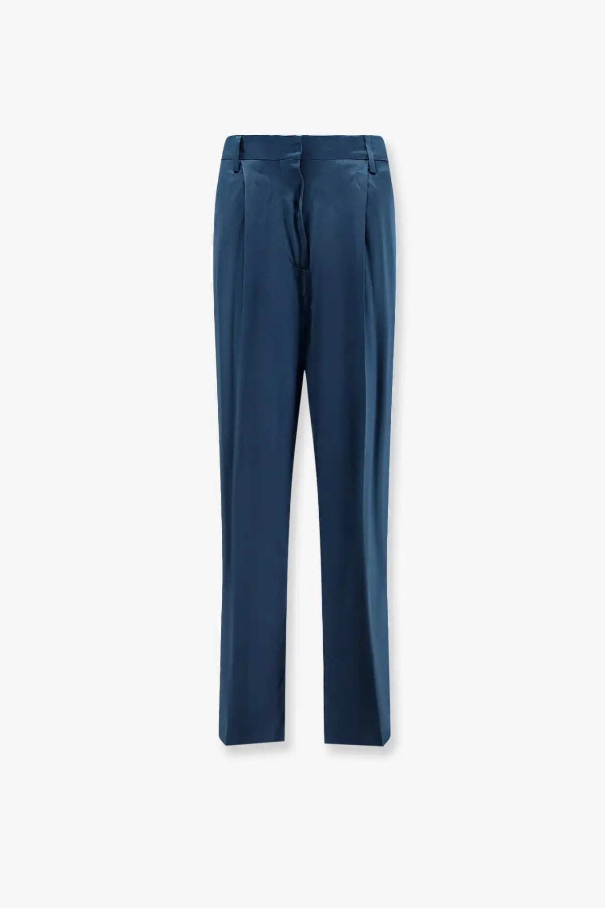Dries Van Noten Women's Portias Satin Trousers Blue