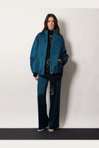 Dries Van Noten Women's Portias Satin Trousers Blue, view 2