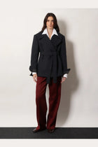 Dries Van Noten Women's Portias Wool Trousers Red, view 2