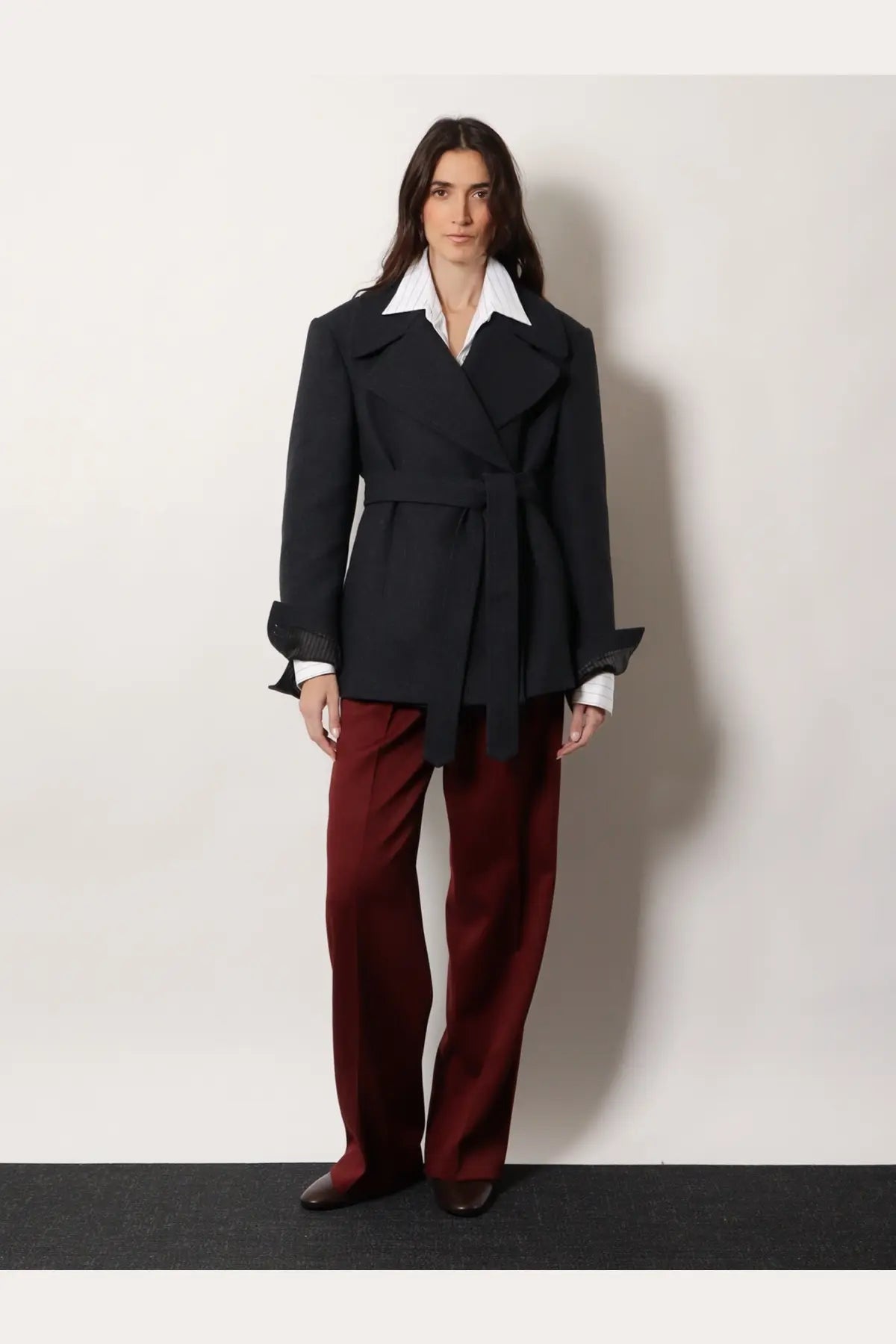 Dries Van Noten Women's Portias Wool Trousers Red, view 2